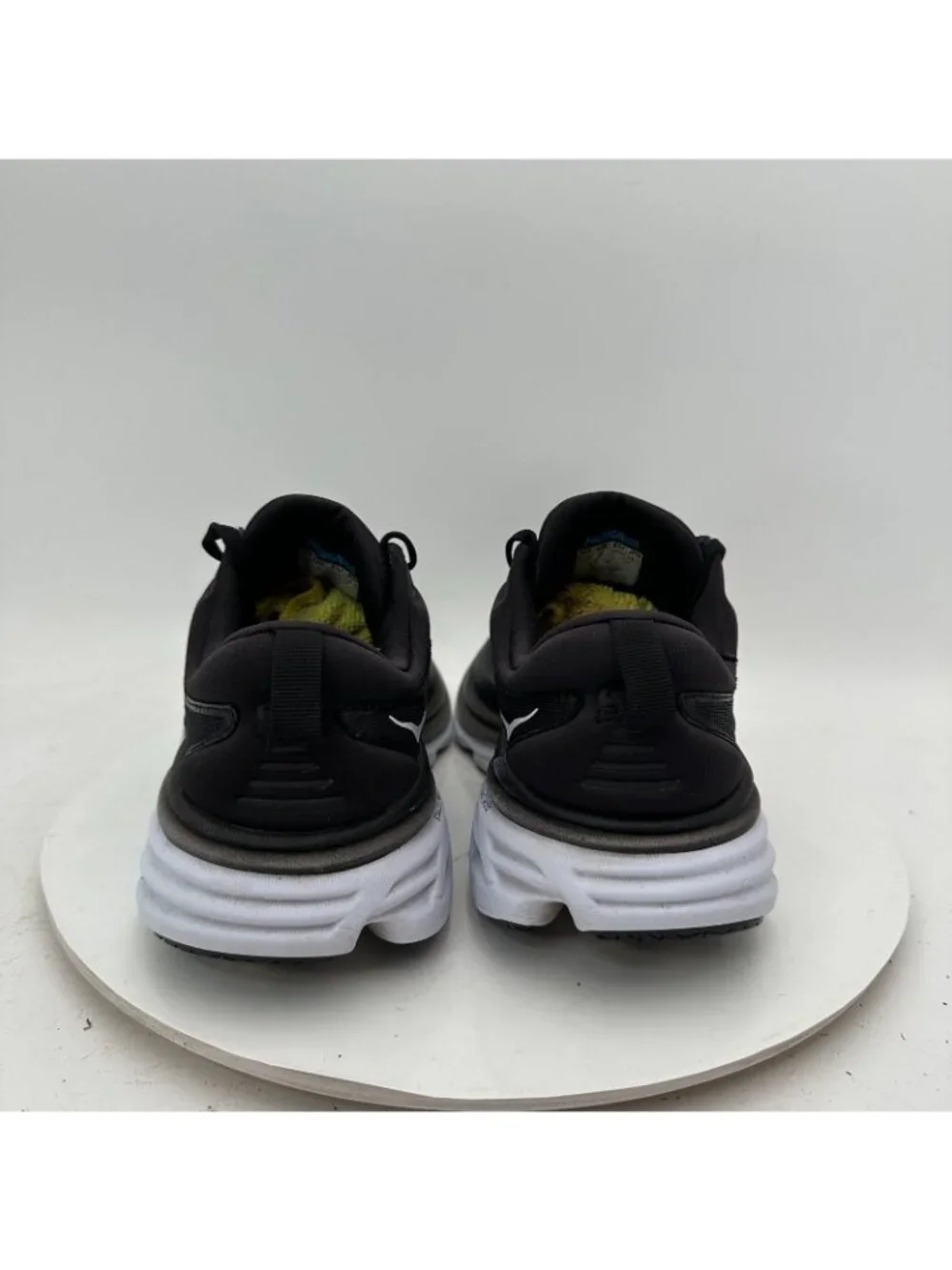 Hoka One One Bondi 8 Women Size 7.5B 1127952-BWHT Black White Running Shoes - Picture 5 of 10